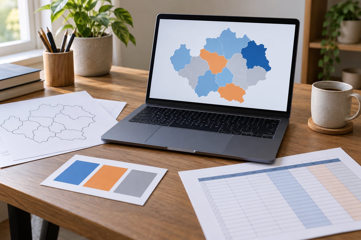 how to visualize election results on a map