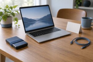 how to secure a laptop before a sensitive interview