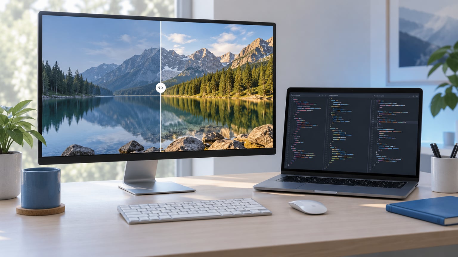 how to make a before and after image slider