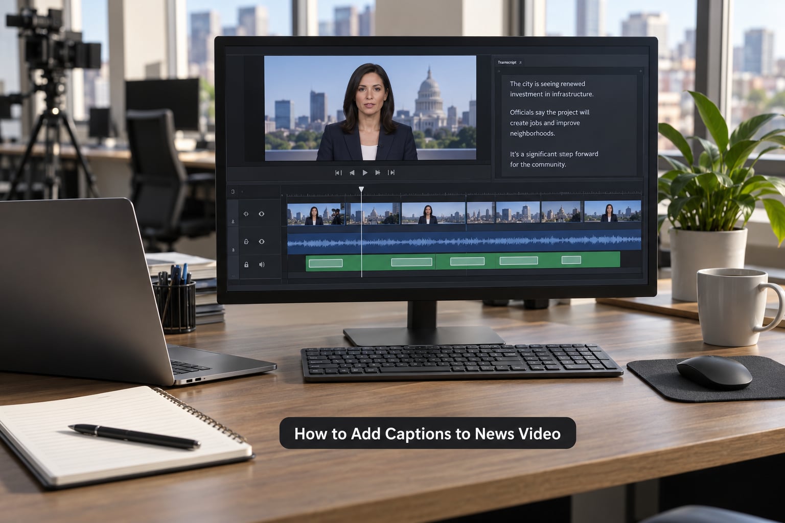 How to Add Captions to News Video