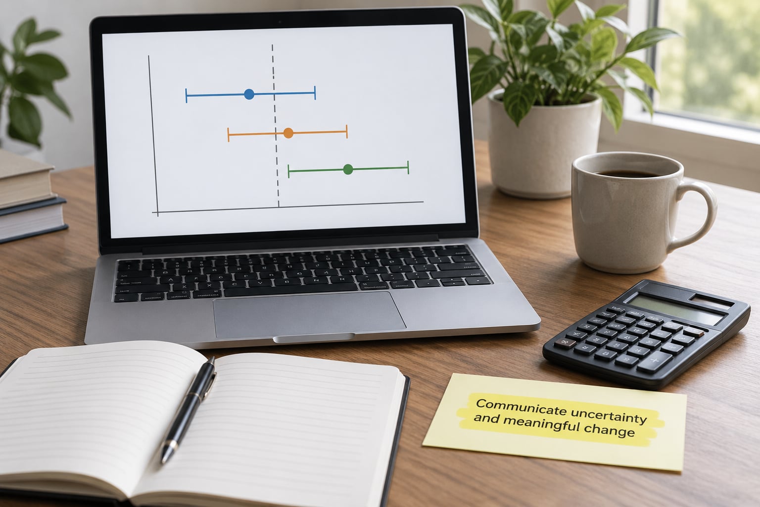 Communicate uncertainty and meaningful change