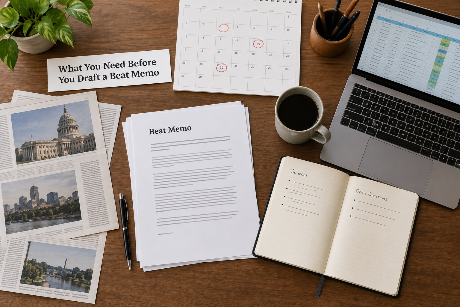 What You Need Before You Draft a Beat Memo