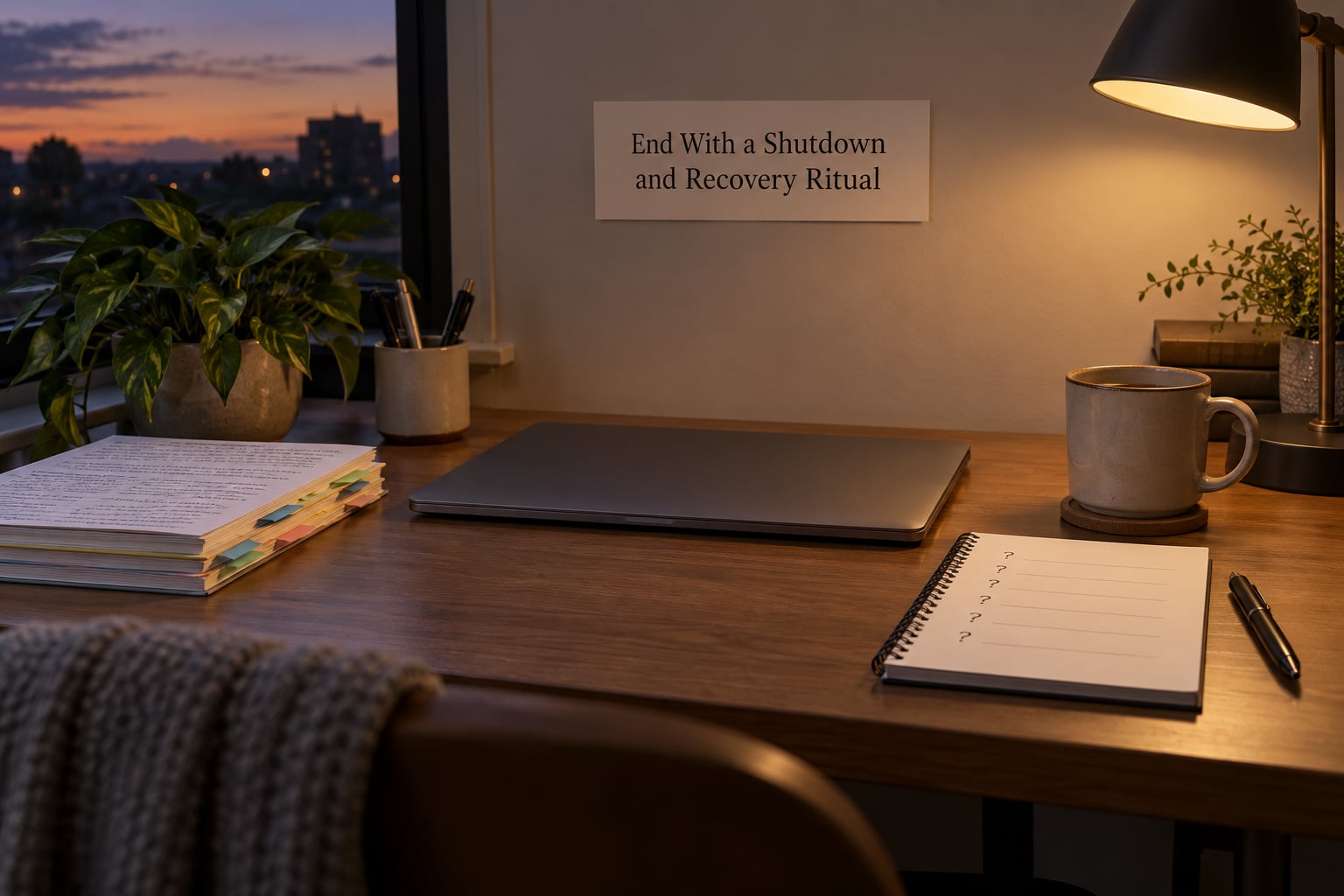 End With a Shutdown and Recovery Ritual