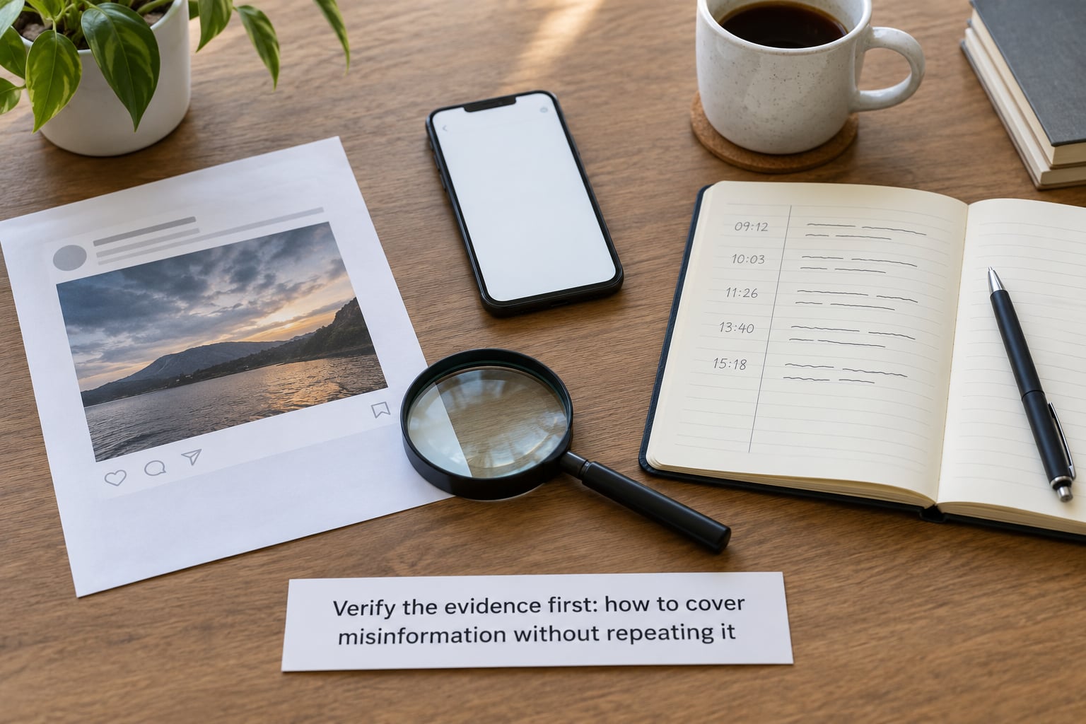 Verify the evidence first: how to cover misinformation without repeating it