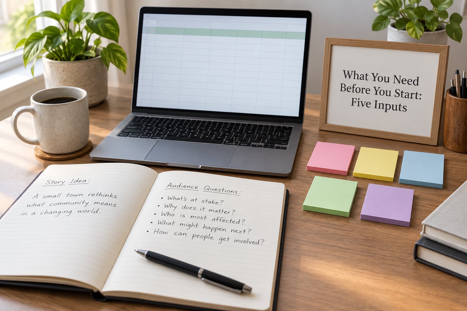 What You Need Before You Start: Five Inputs