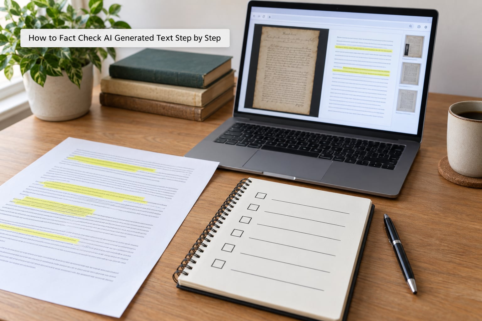 How to Fact Check AI Generated Text Step by Step