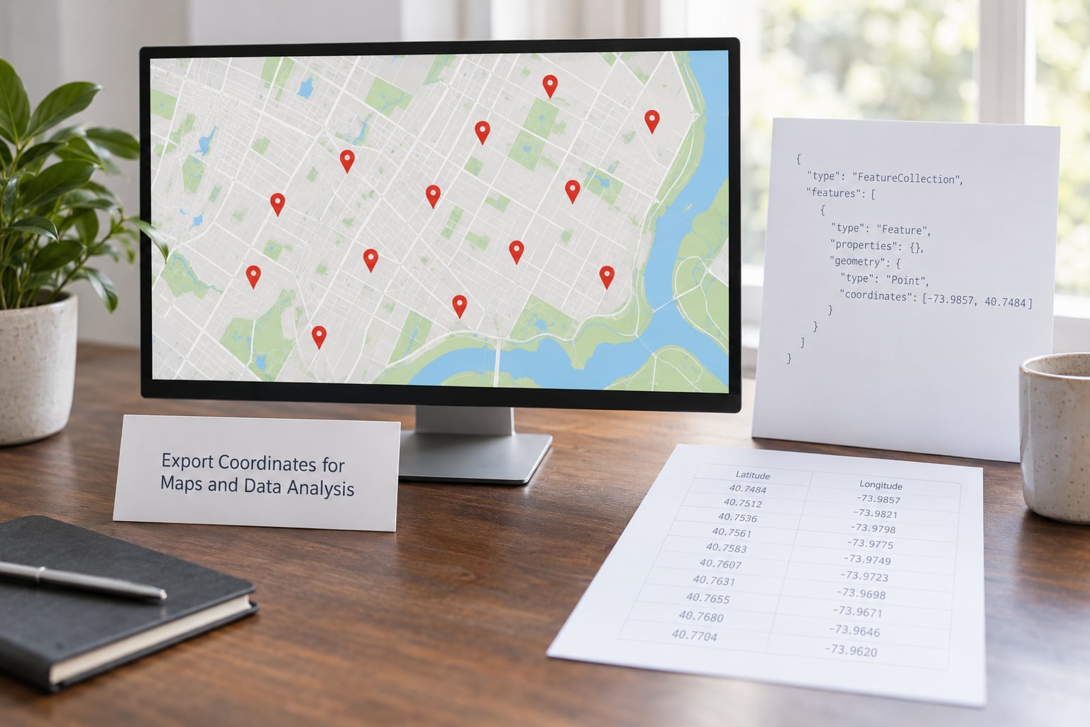 Export Coordinates for Maps and Data Analysis