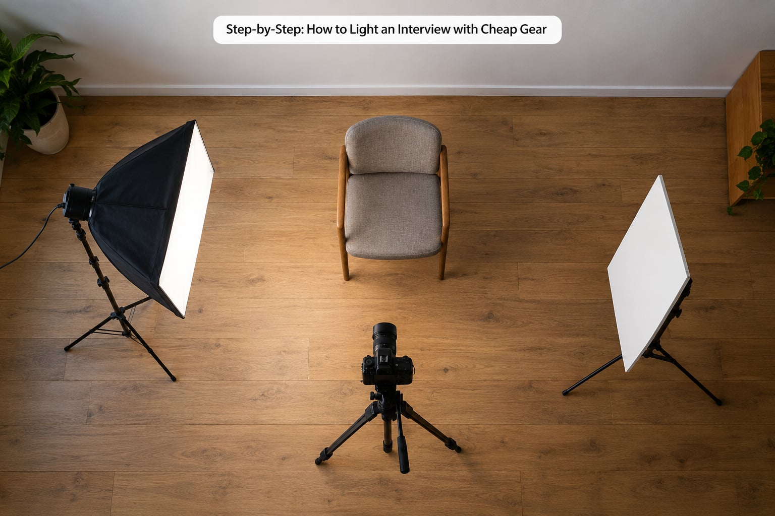 Step-by-Step: How to Light an Interview with Cheap Gear