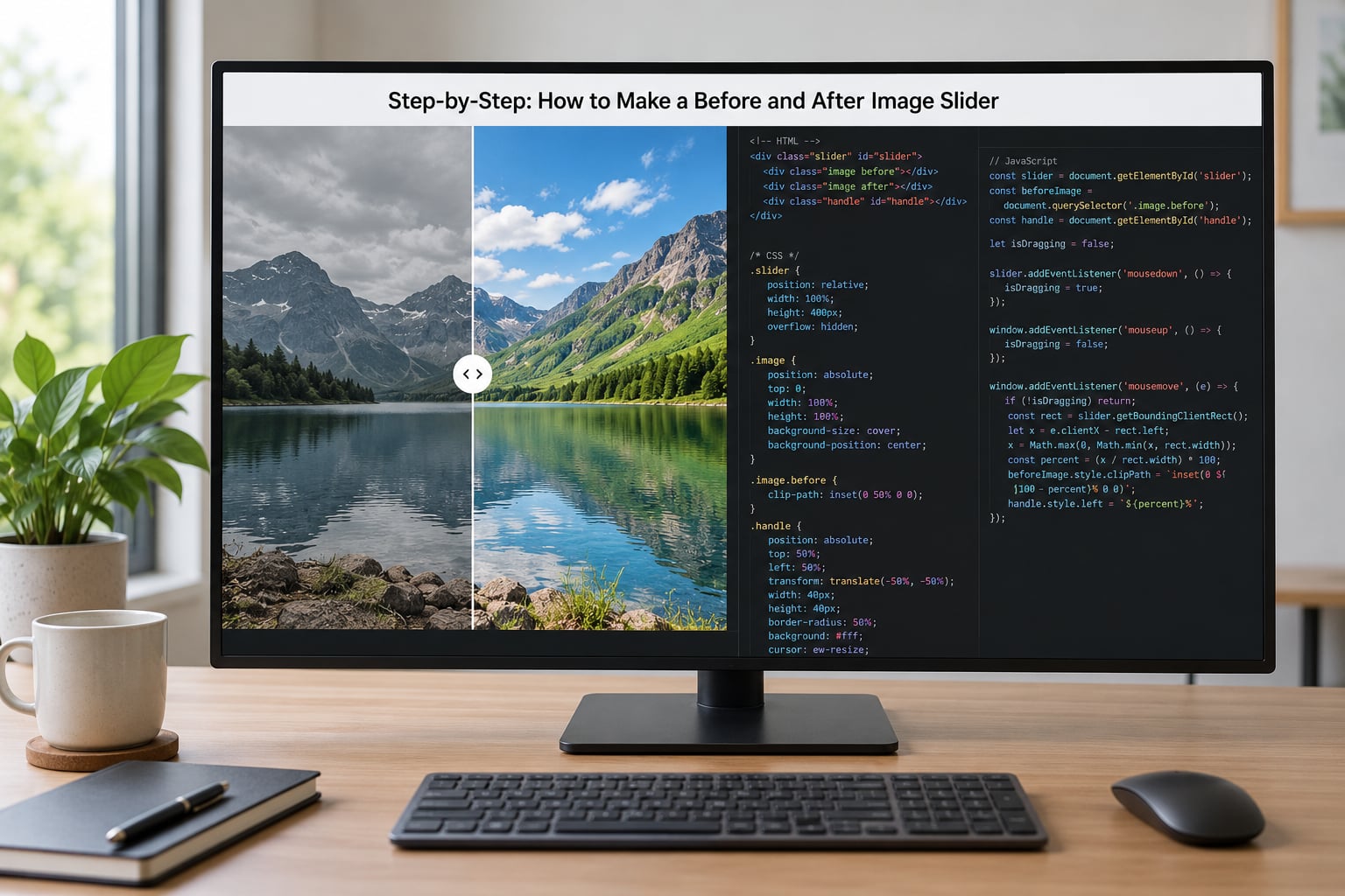 Step-by-Step: How to Make a Before and After Image Slider