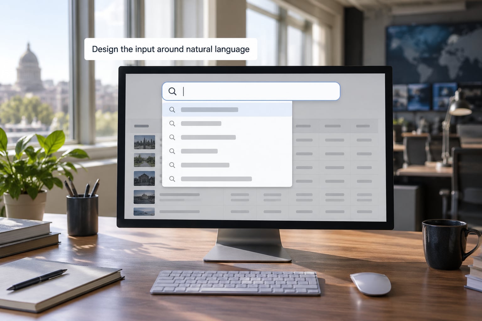 Design the input around natural language