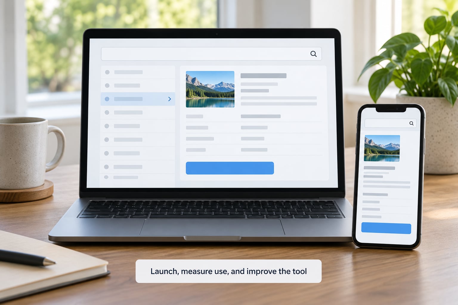 Launch, measure use, and improve the tool