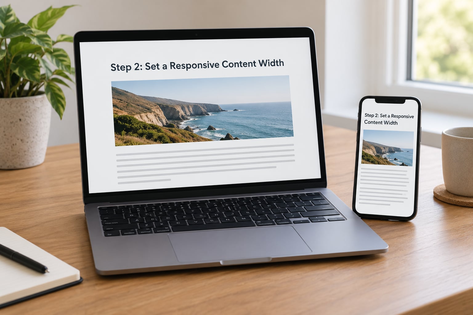 Step 2: Set a Responsive Content Width