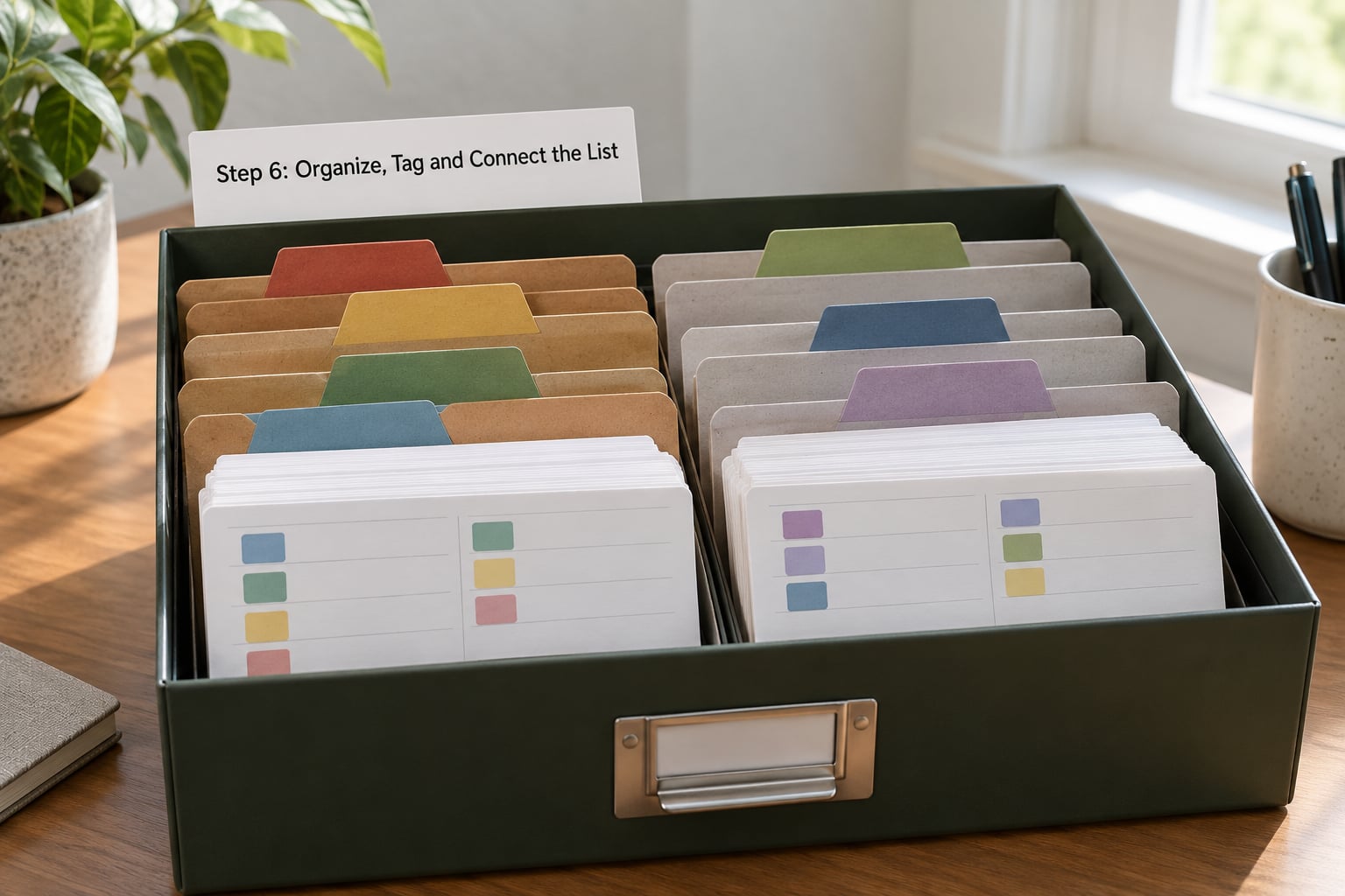 Step 6: Organize, Tag and Connect the List