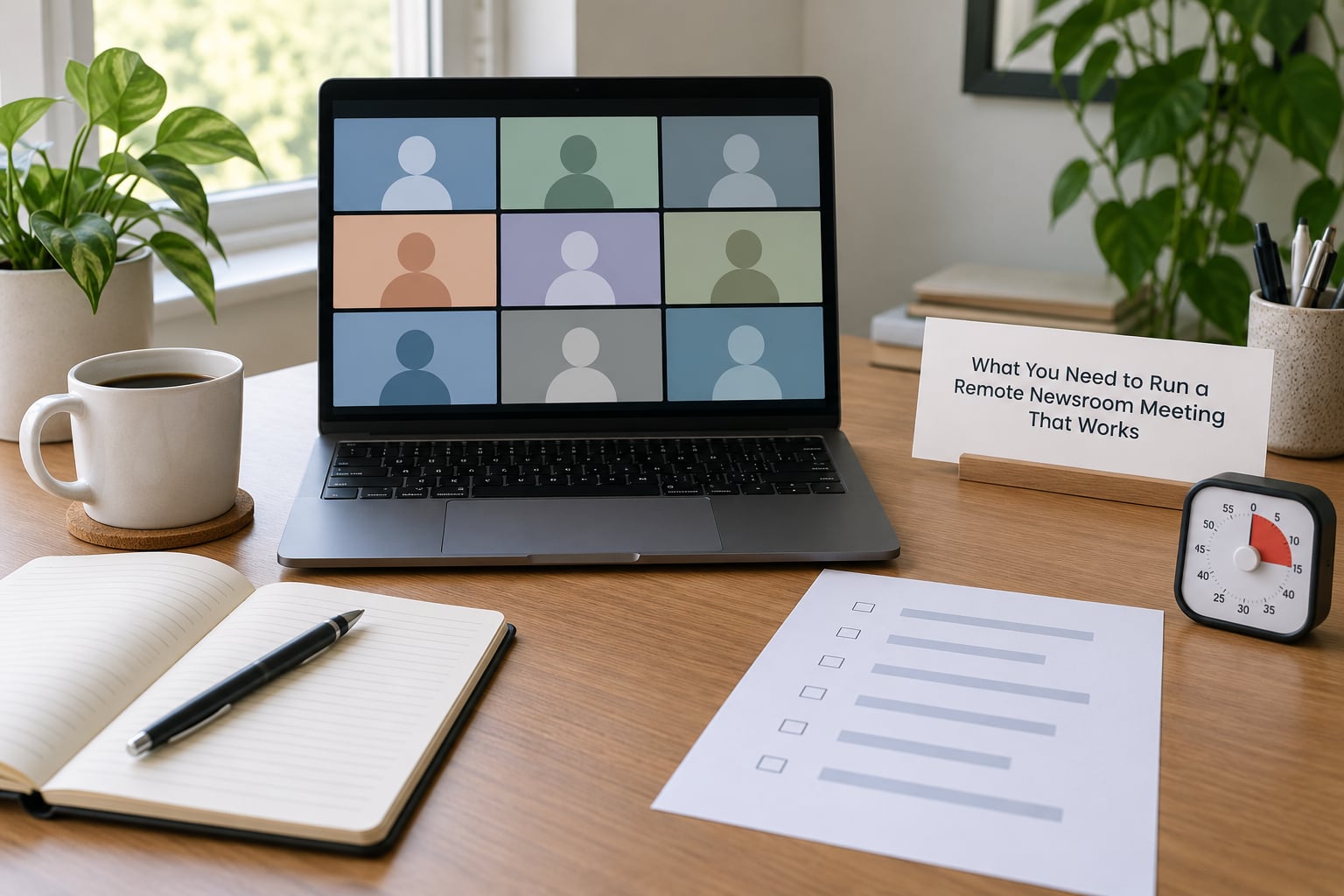 What You Need to Run a Remote Newsroom Meeting That Works