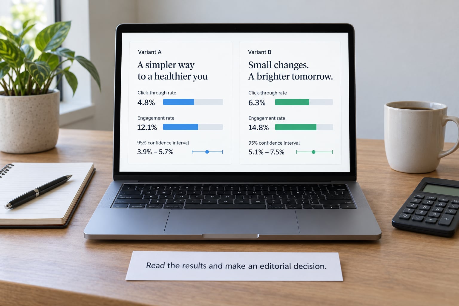 Read the results and make an editorial decision
