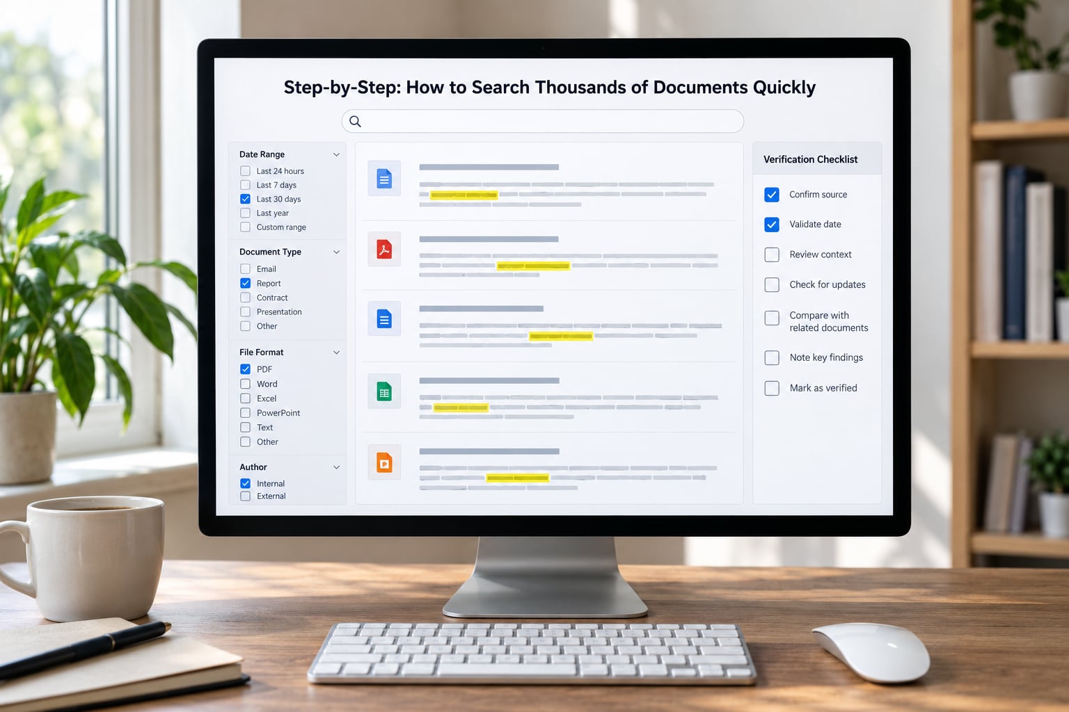 Step-by-Step: How to Search Thousands of Documents Quickly