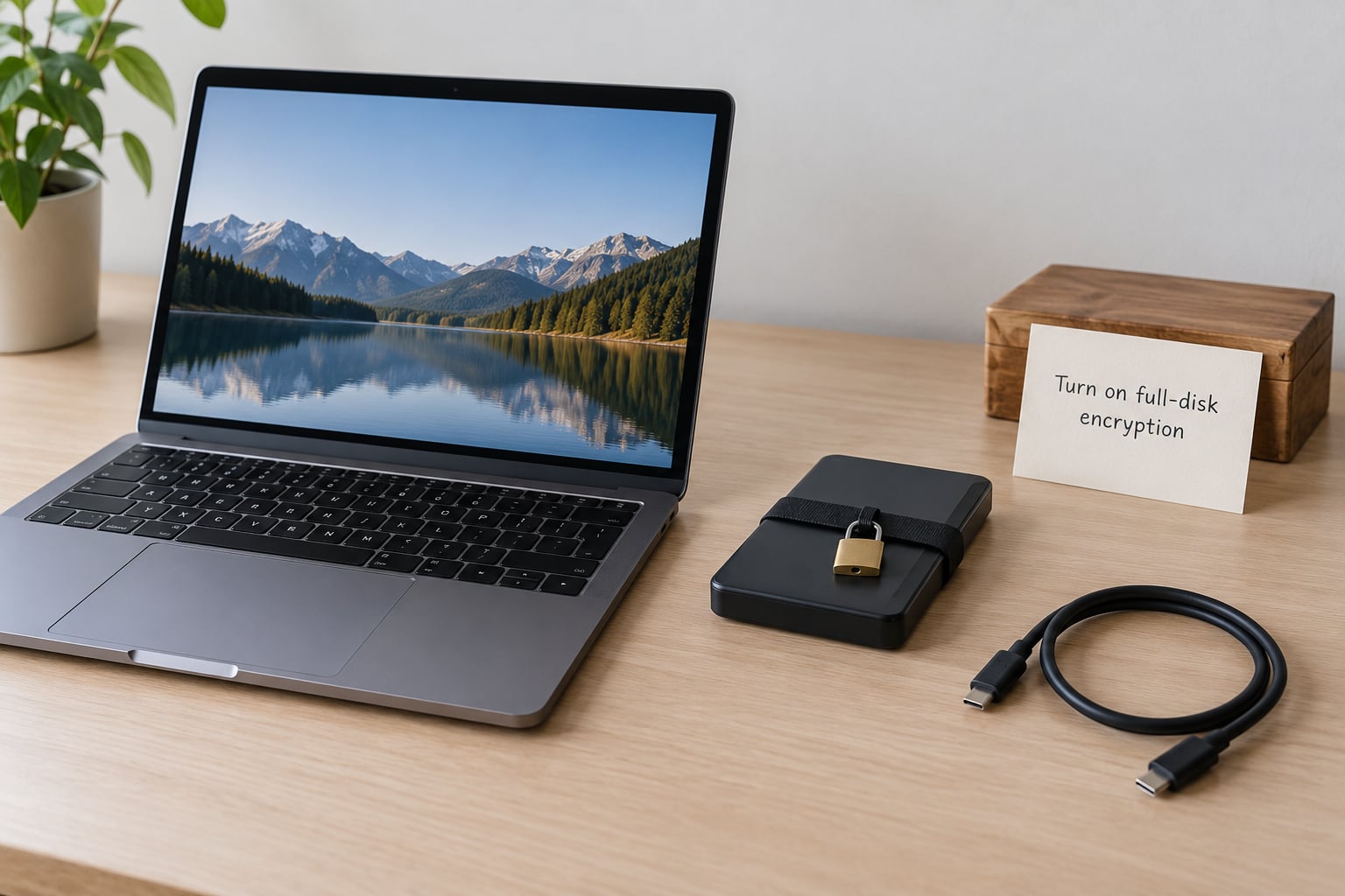Turn on full-disk encryption
