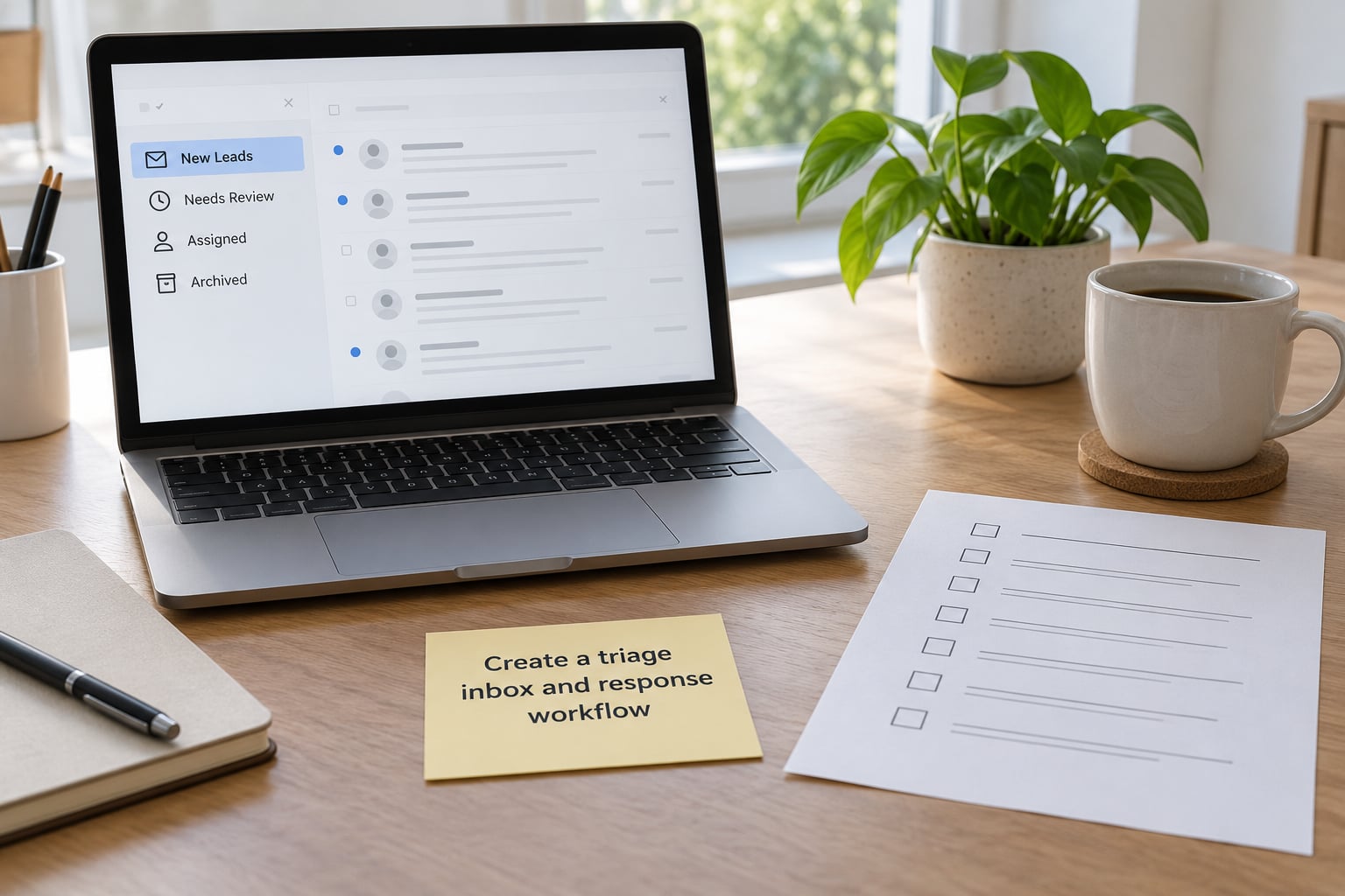 Create a triage inbox and response workflow