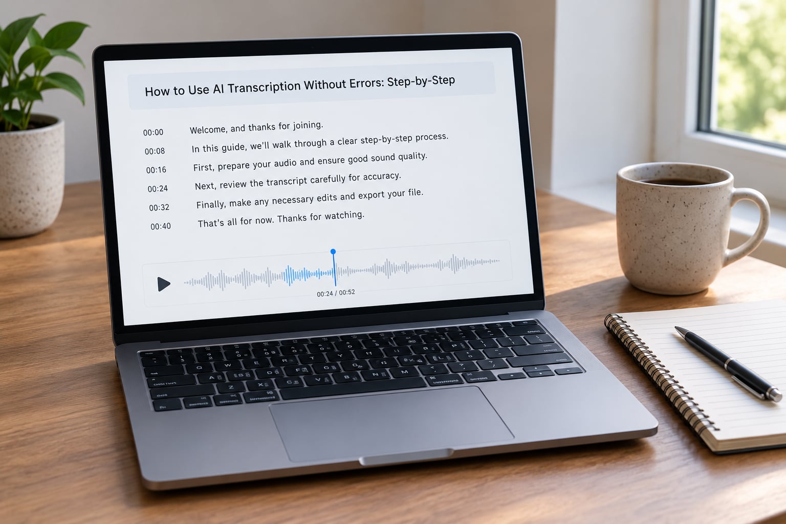 How to Use AI Transcription Without Errors: Step-by-Step