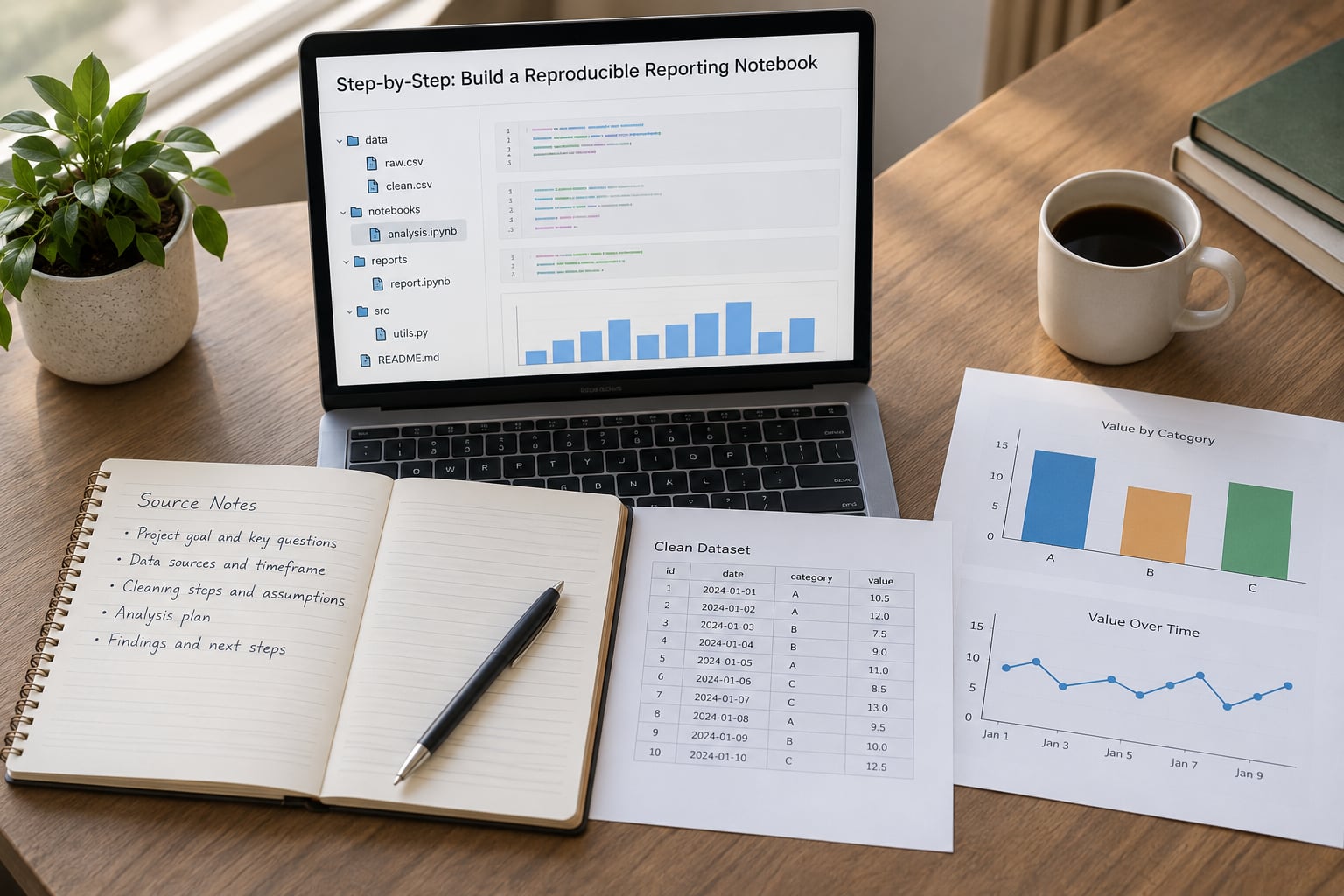 Step-by-Step: Build a Reproducible Reporting Notebook