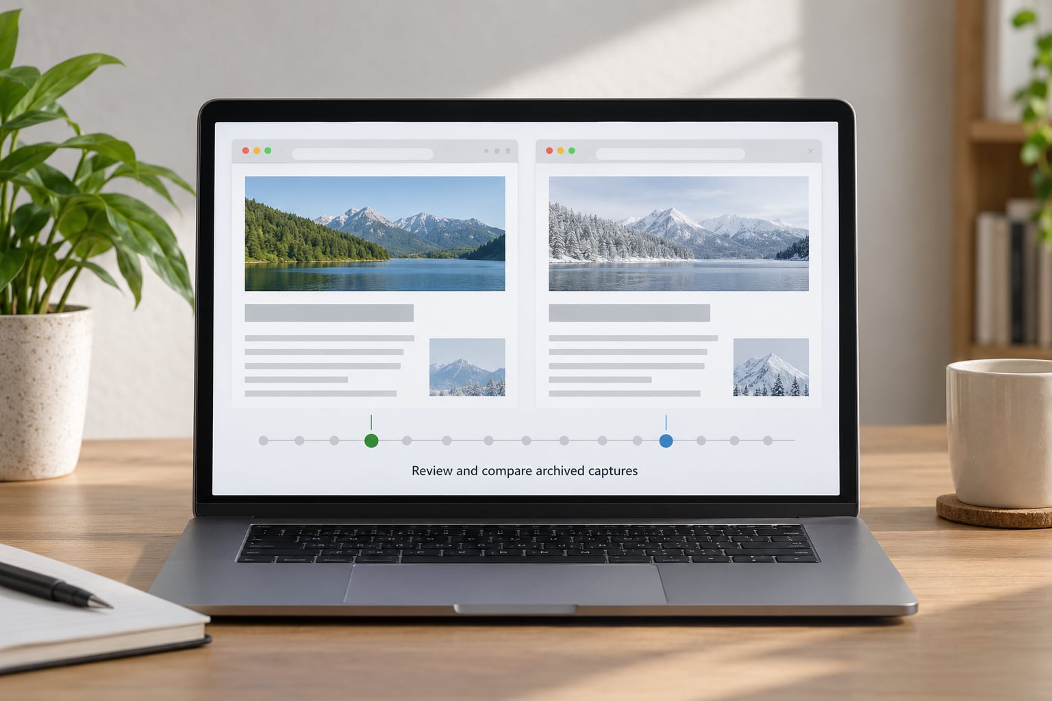 Review and compare archived captures