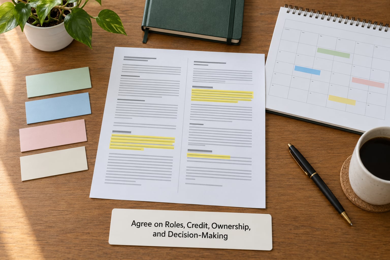 Agree on Roles, Credit, Ownership, and Decision-Making