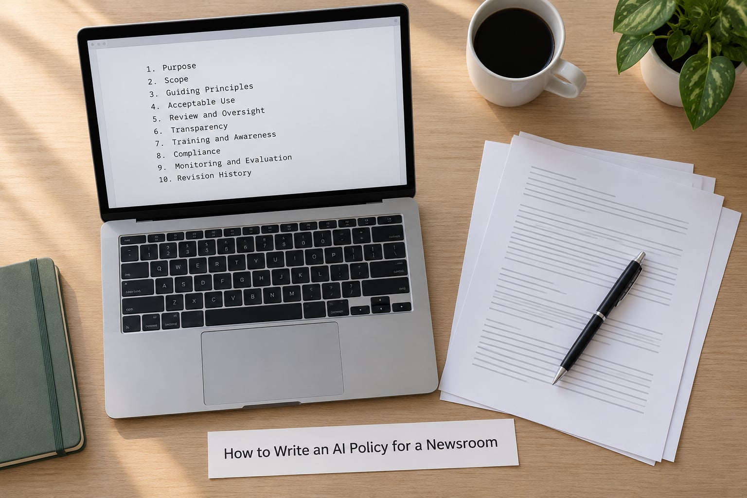 How to Write an AI Policy for a Newsroom